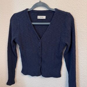 Everlane Women's Deep Blue Cardigan